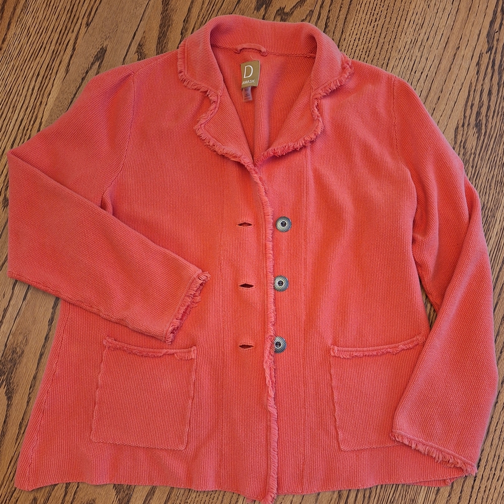 Women's Orange Cardigan  Jacket by DAMASK